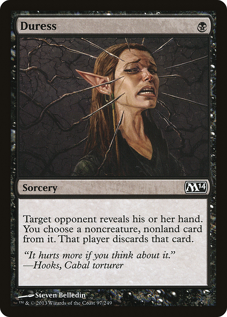 Duress (M14-097) - Magic 2014 Foil