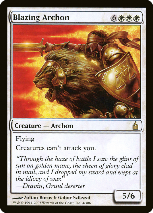 Blazing Archon (RAV-004) - Ravnica: City of Guilds