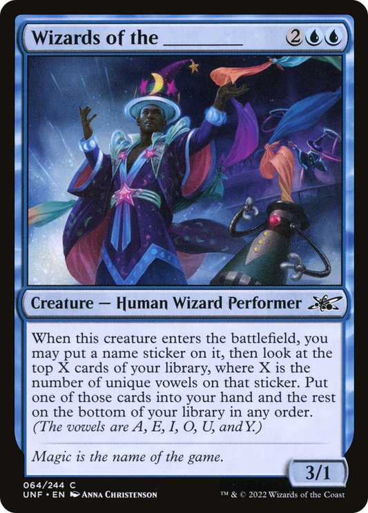 Wizards of the _____ (UNF-064) - Unfinity Foil