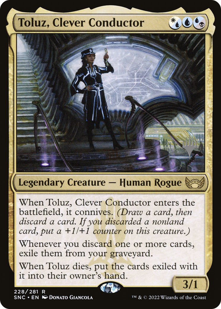 Toluz, Clever Conductor (PSNC-228P) - Streets of New Capenna Promos