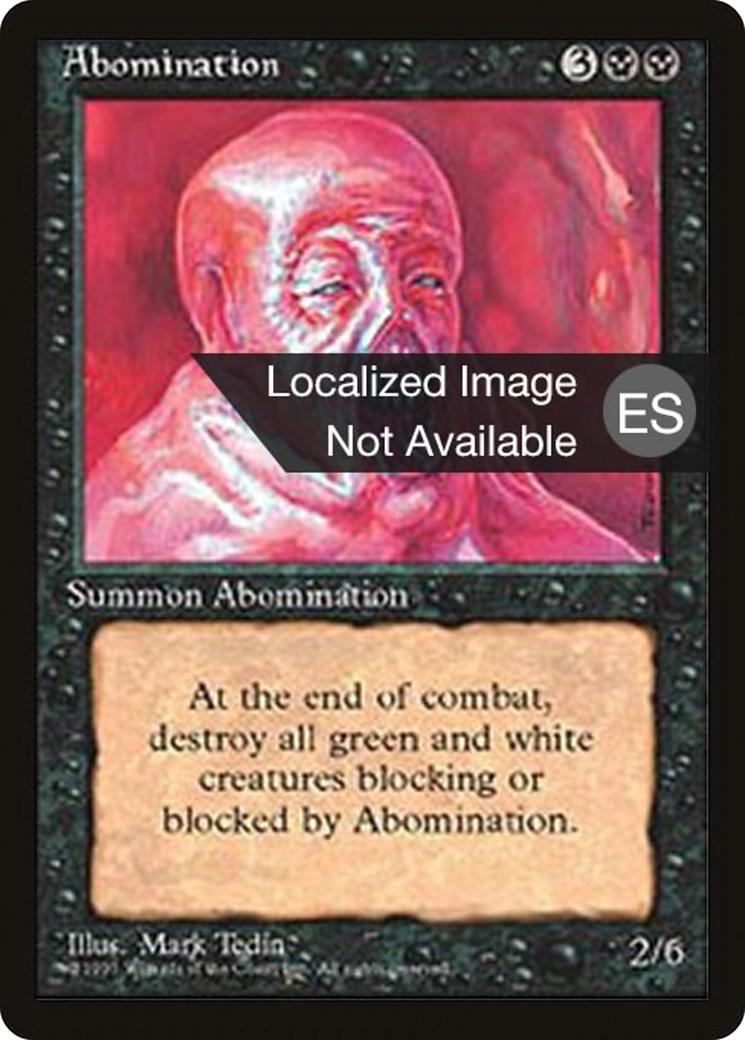 Abomination (4BB-117) - Fourth Edition Foreign Black Border