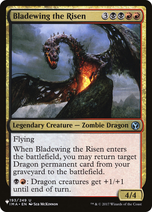 Bladewing the Risen (PLST-IMA-193) - The List