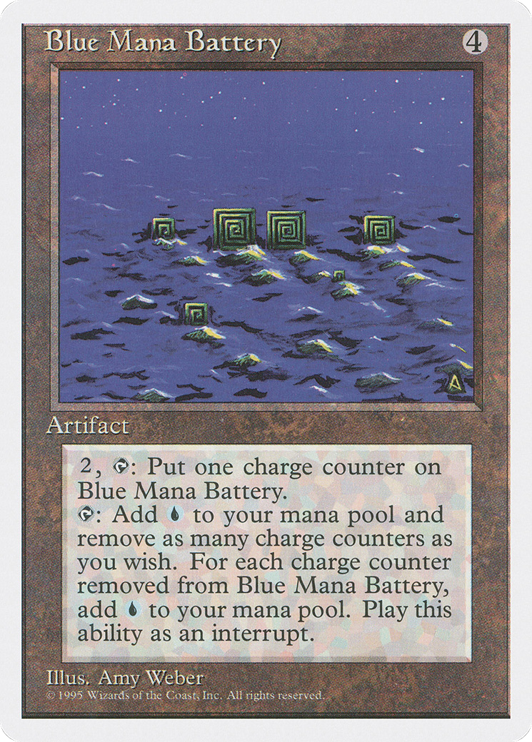 Blue Mana Battery (4ED-300) - Fourth Edition