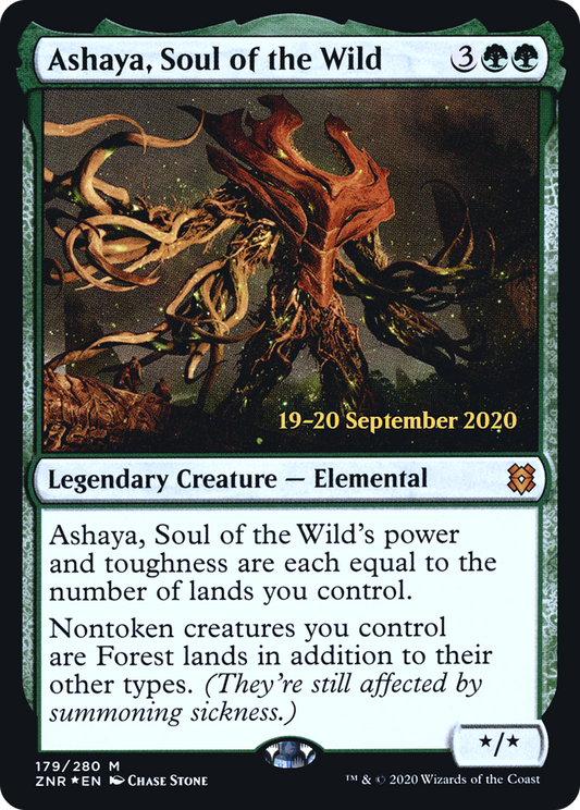 Ashaya, Soul of the Wild (PRE-179) - Zendikar Rising Promos Foil