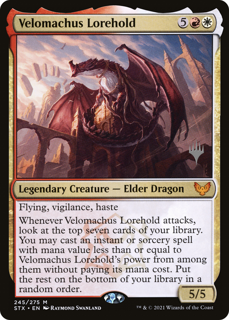 Velomachus Lorehold (PSTX-245P) - Strixhaven: School of Mages Promos