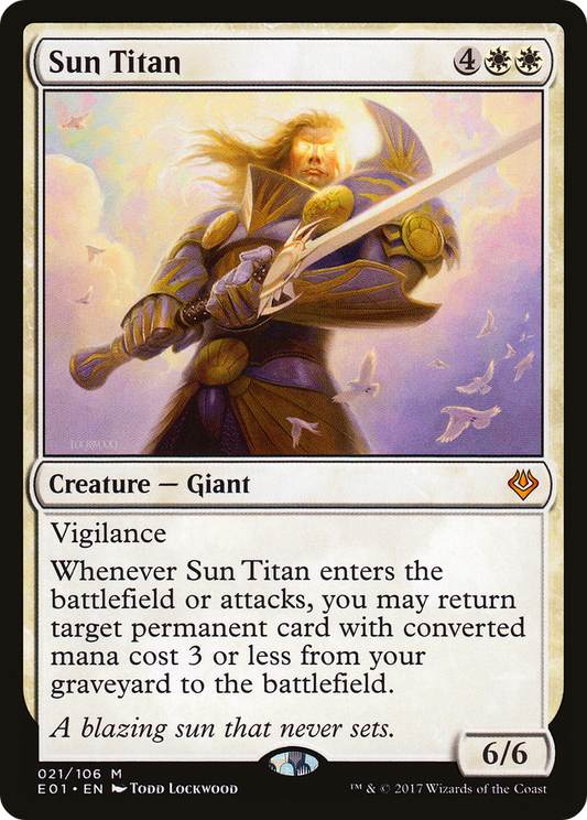 Sun Titan (E01-021) - Archenemy: Nicol Bolas