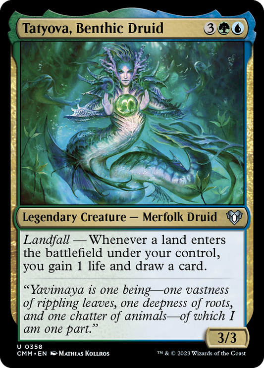 Tatyova, Benthic Druid (CMM-358) - Commander Masters Foil