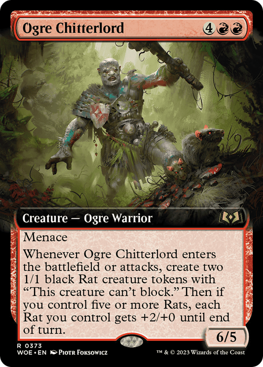 Ogre Chitterlord (Extended Art)  (WOE-373) - Wilds of Eldraine: (Extended Art)