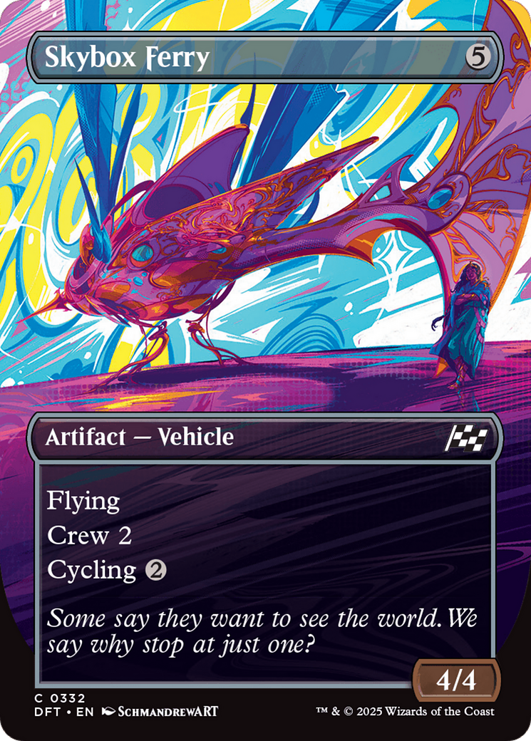 Skybox Ferry  (Borderless)(DFT-332) - Aetherdrift Foil