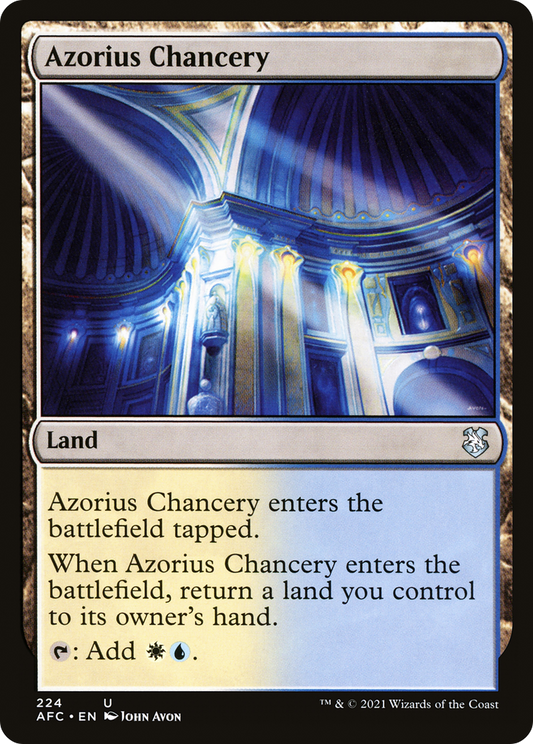 Azorius Chancery (AFC-224) - Forgotten Realms Commander