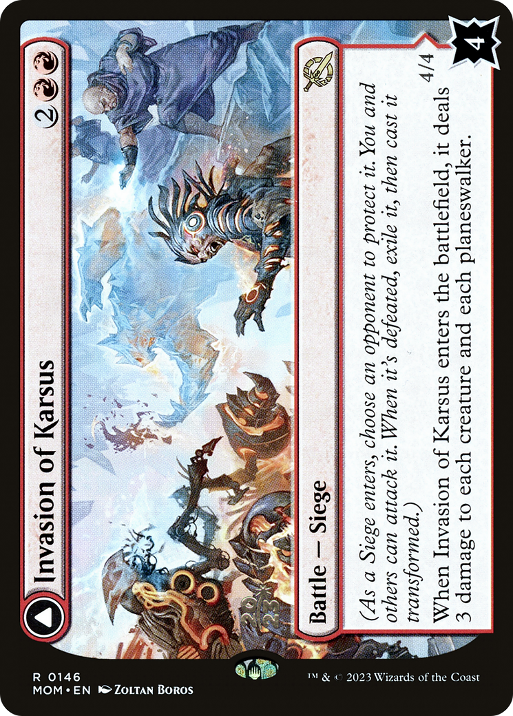 Invasion of Karsus // Refraction Elemental (PRE-146S) - March of the Machine Promos (Prerelease) Foil