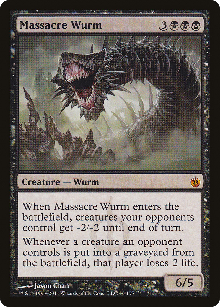 Massacre Wurm (MBS-046) - Mirrodin Besieged Foil