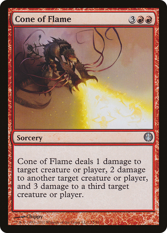 Cone of Flame (DDG-075) - Duel Decks: Knights vs. Dragons