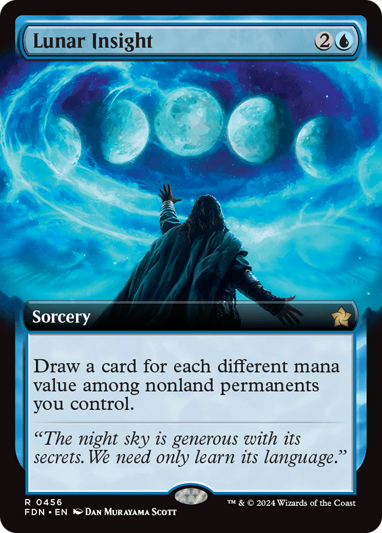 Lunar Insight (FDN-456) - Foundations: (Extended Art) Foil