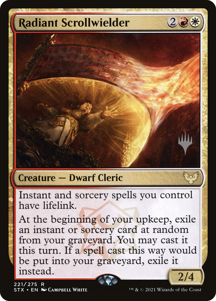 Radiant Scrollwielder (PPSTX-221) - Strixhaven: School of Mages Promos (Promo Pack)
