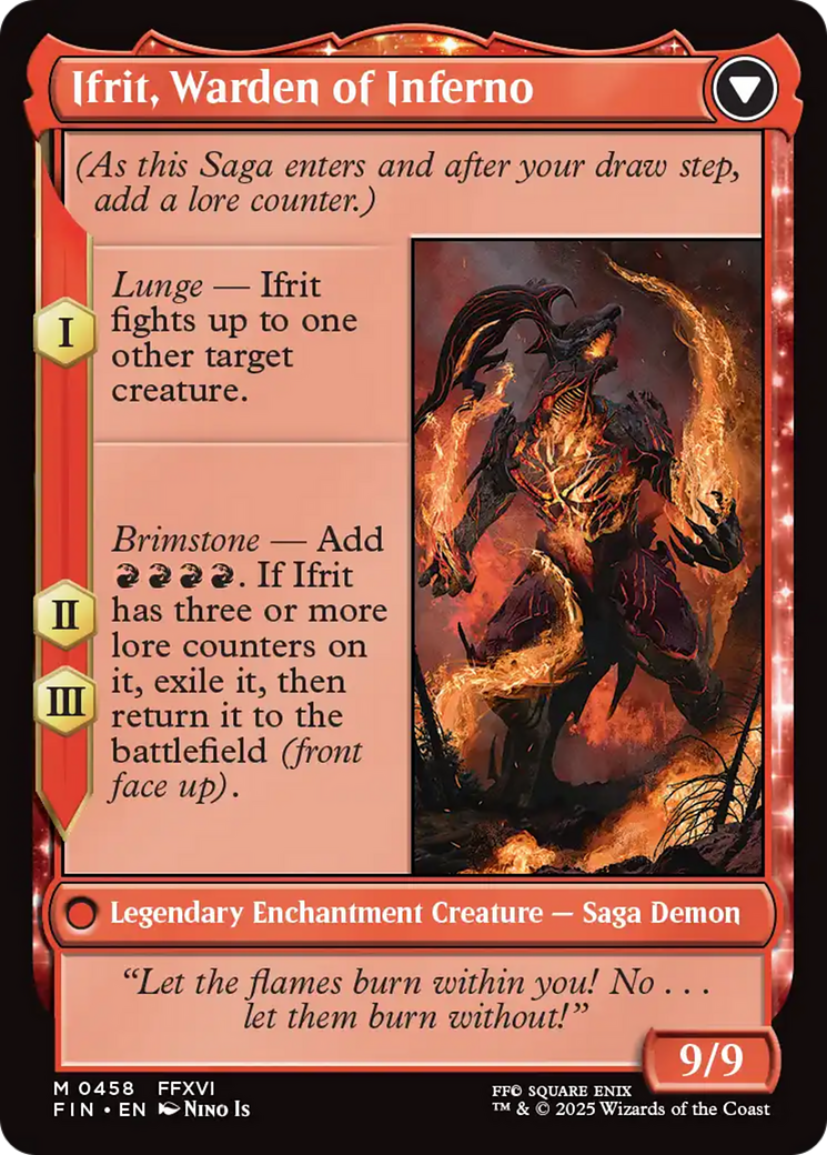 Clive, Ifrit's Dominant (Extended Art) (FIN-458) - FINAL FANTASY: (Extended Art) Foil