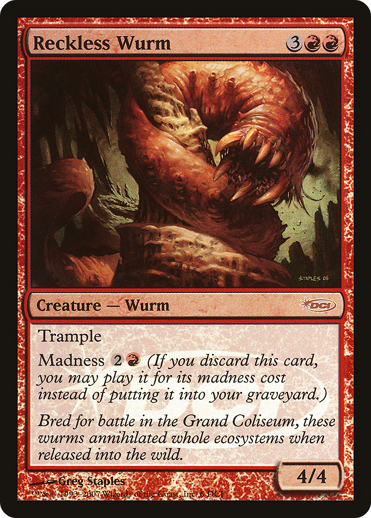 Reckless Wurm (PDCI-006) - DCI Promos Foil