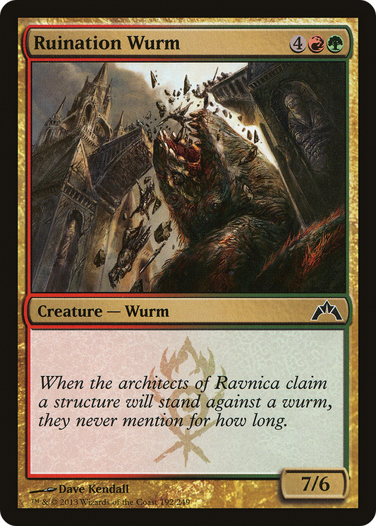 Ruination Wurm (GTC-192) - Gatecrash