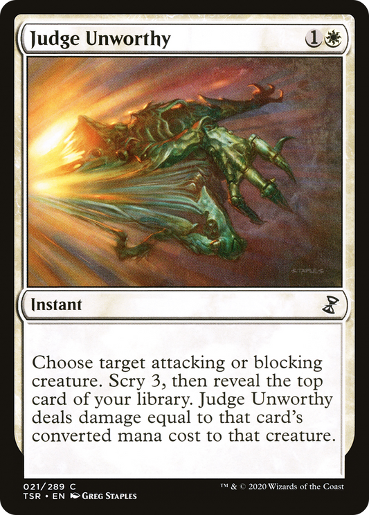 Judge Unworthy (TSR-021) - Time Spiral Remastered Foil