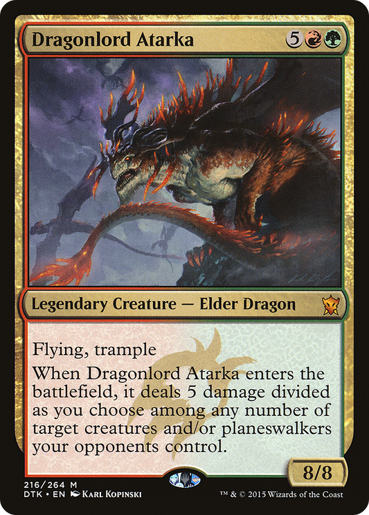 Dragonlord Atarka (DTK-216) - Dragons of Tarkir