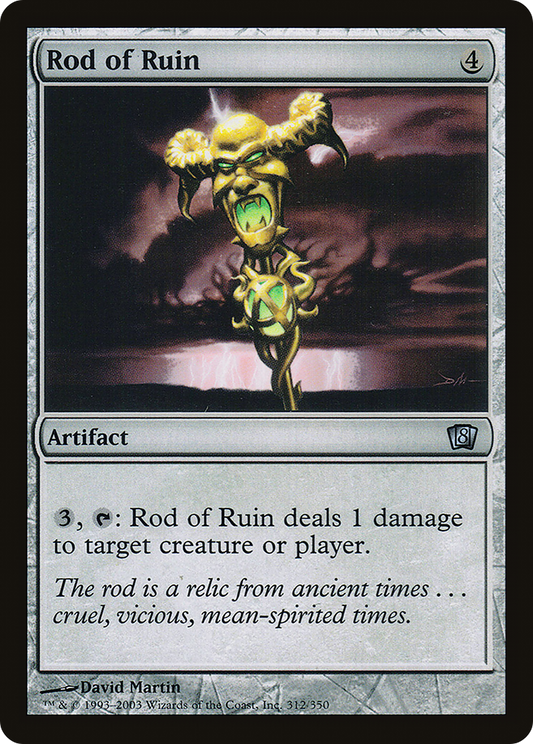 Rod of Ruin (8ED-312★) - Eighth Edition Foil