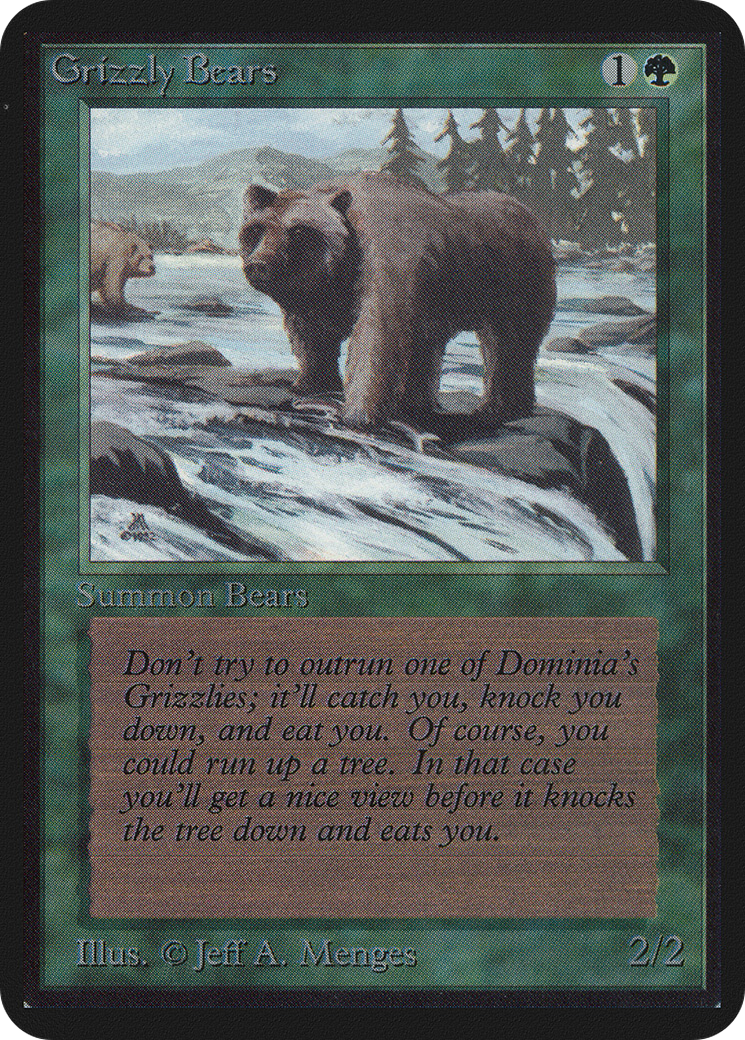 Grizzly Bears (LEA-199) - Limited Edition Alpha