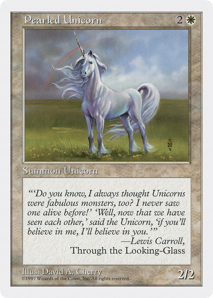 Pearled Unicorn (5ED-050) - Fifth Edition