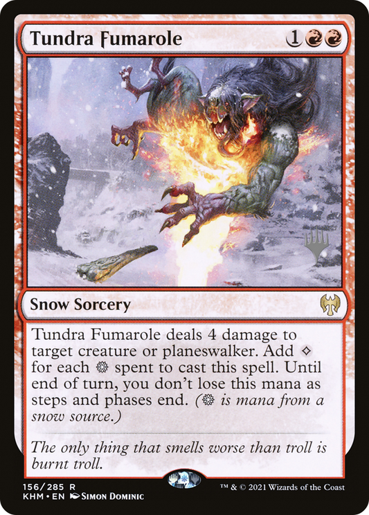 Tundra Fumarole (PKHM-156P) - Kaldheim Promos: (snow) Foil