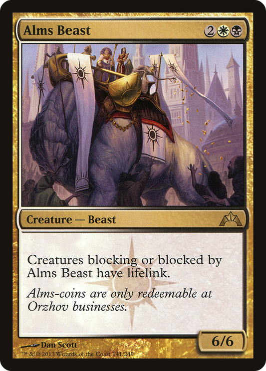 Alms Beast (GTC-141) - Gatecrash Foil