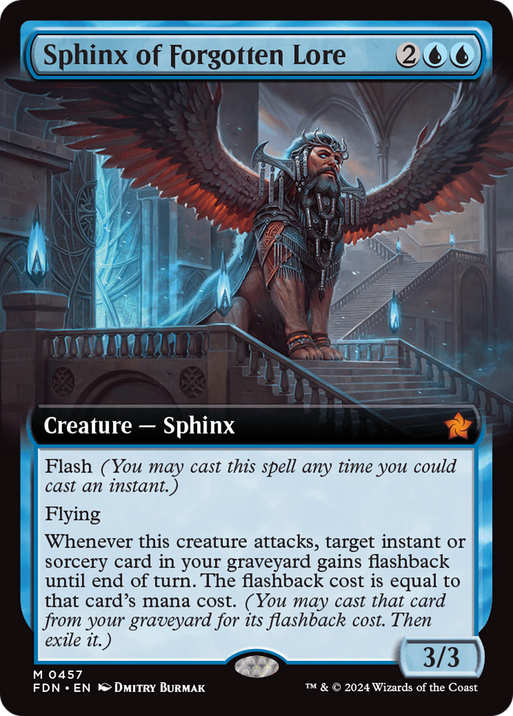 Sphinx of Forgotten Lore (FDN-457) - Foundations: (Extended Art)