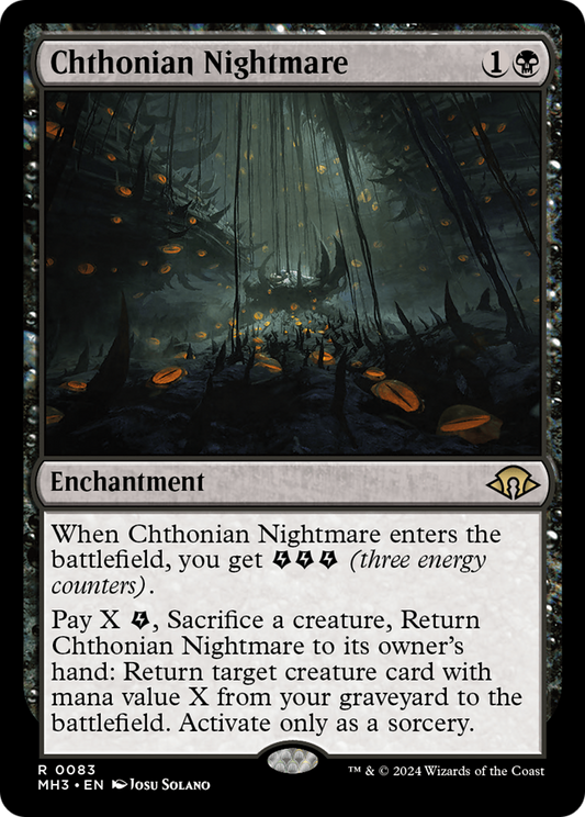 Chthonian Nightmare (MH3-083) - Modern Horizons 3 Foil