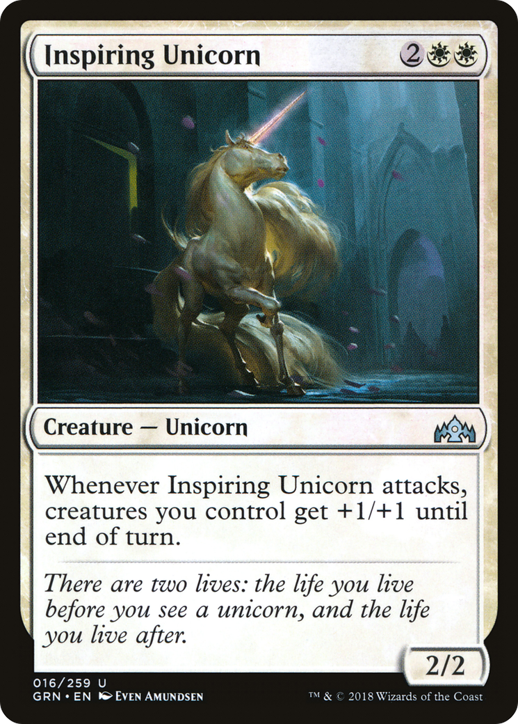 Inspiring Unicorn (GRN-016) - Guilds of Ravnica Foil