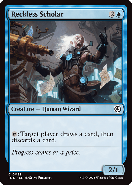 Reckless Scholar (INR-081) - Innistrad Remastered Foil