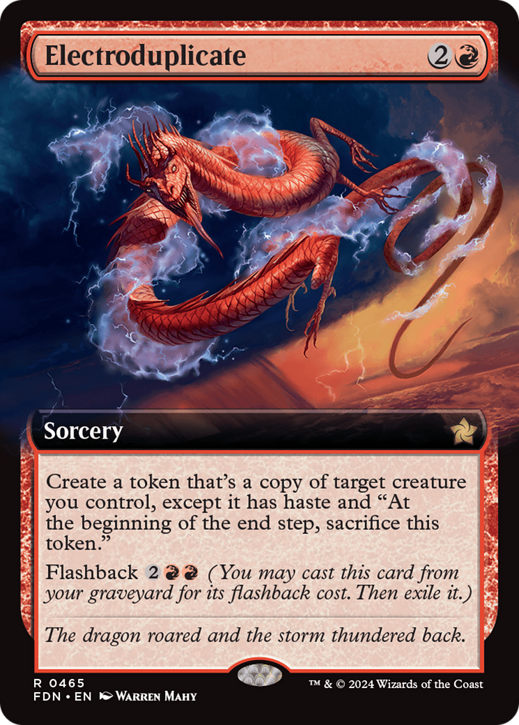 Electroduplicate  (FDN-465) - Foundations: (Extended Art) Foil