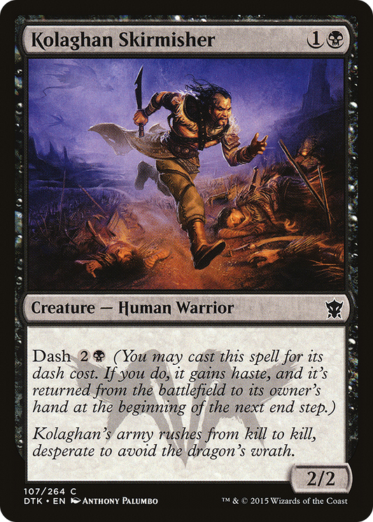 Kolaghan Skirmisher (DTK-107) - Dragons of Tarkir Foil