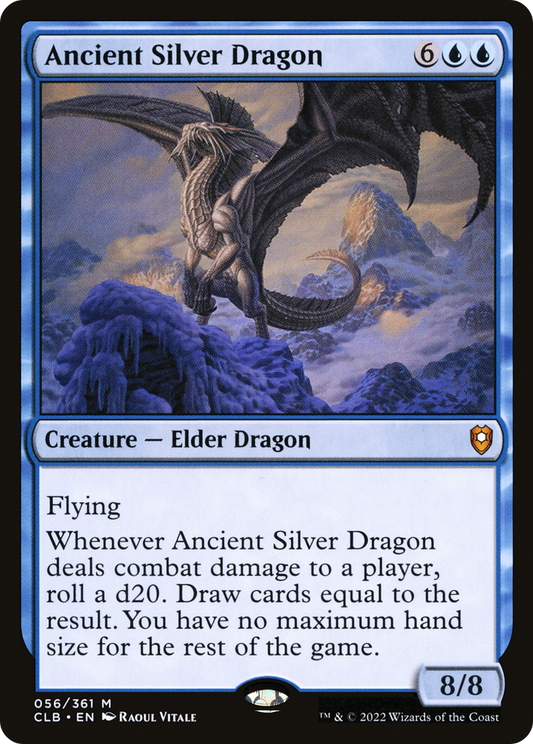 Ancient Silver Dragon (CLB-056) - Commander Legends: Battle for Baldur's Gate