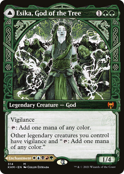 Esika, God of the Tree // The Prismatic Bridge (KHM-314) - Kaldheim: (Showcase) Foil