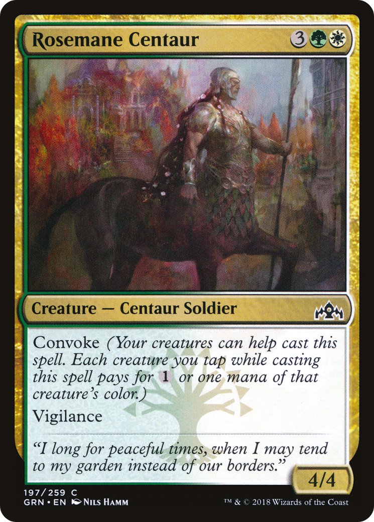 Rosemane Centaur (GRN-197) - Guilds of Ravnica Foil