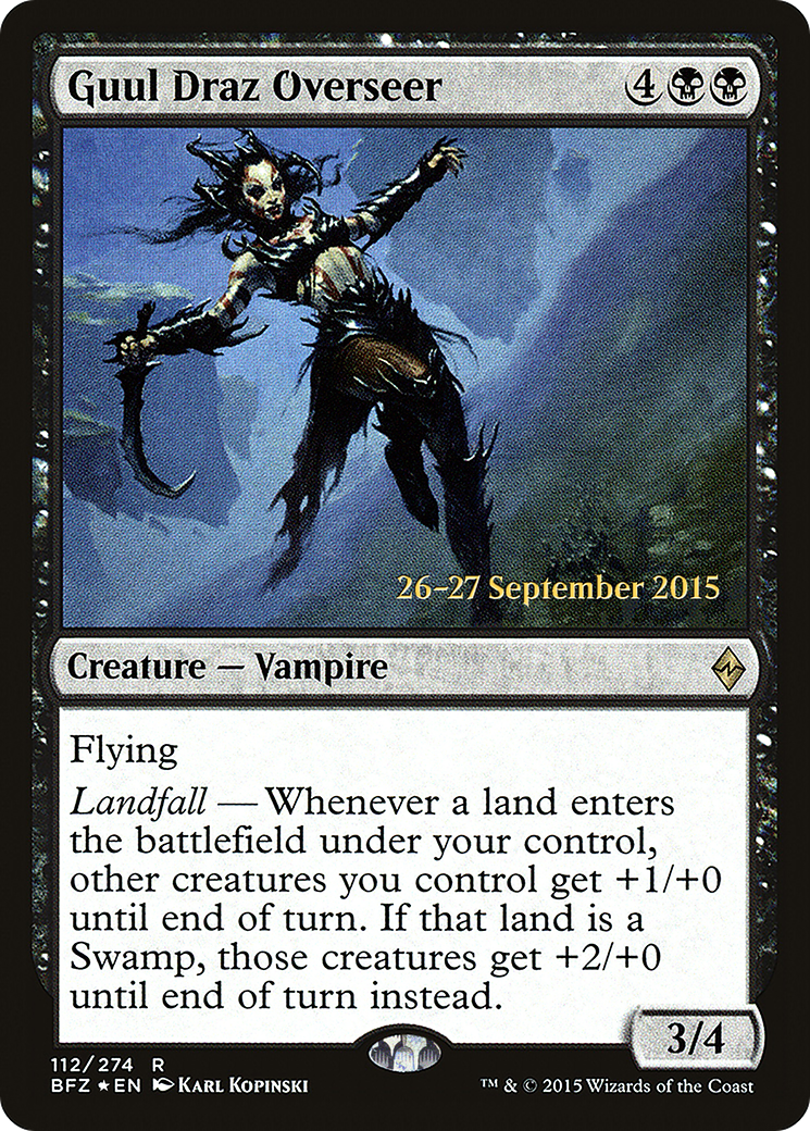 Guul Draz Overseer (PRE-112S) - Battle for Zendikar Promos (Prerelease) Foil
