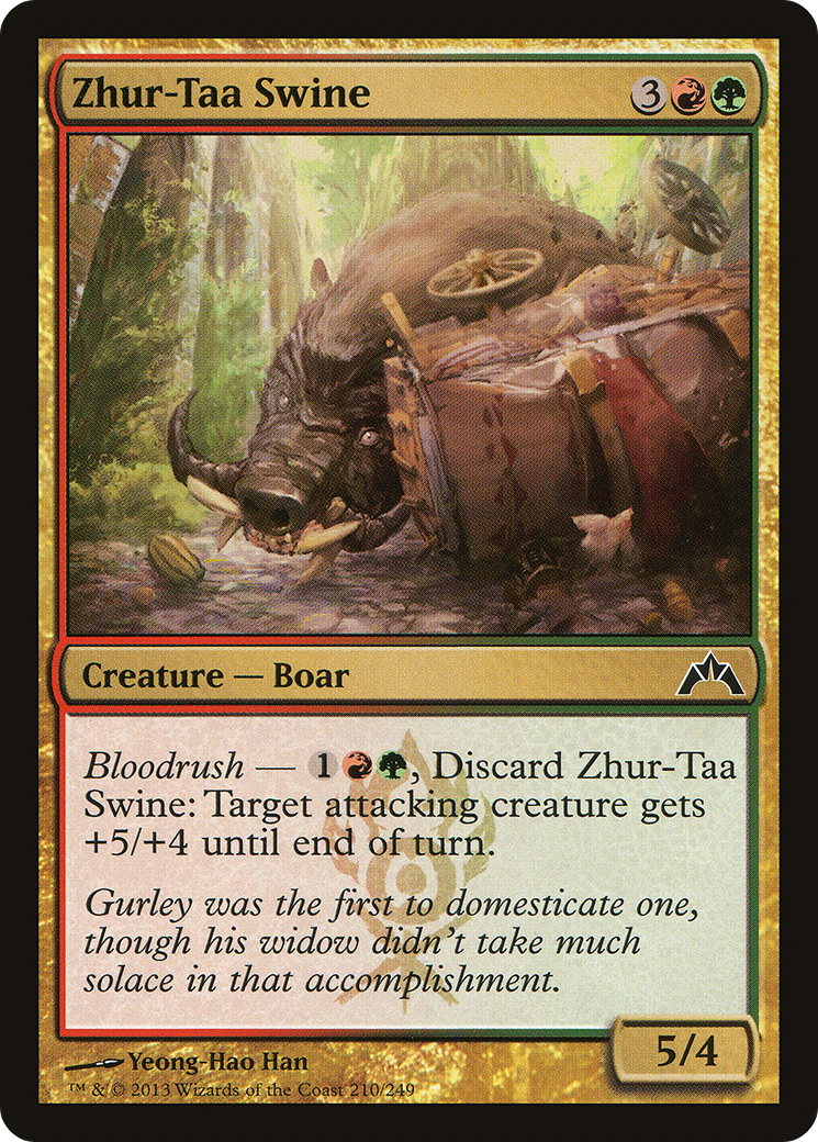 Zhur-Taa Swine (GTC-210) - Gatecrash Foil