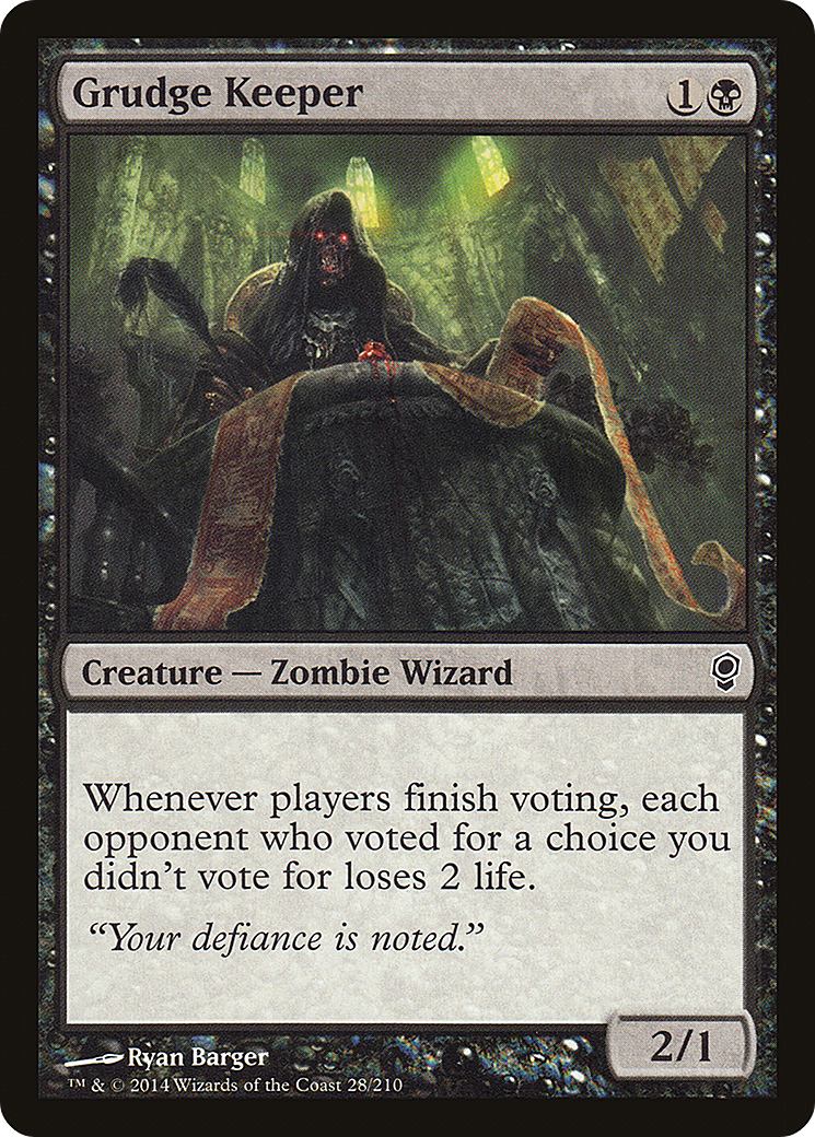 Grudge Keeper (CNS-028) - Conspiracy Foil