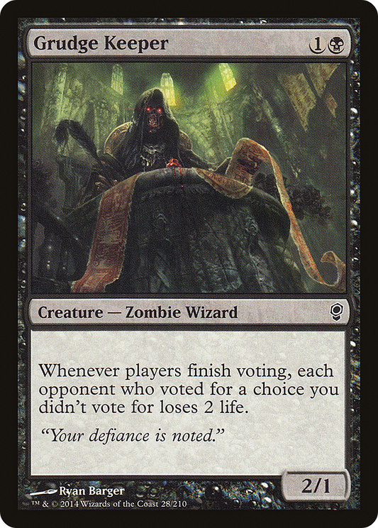 Grudge Keeper (CNS-028) - Conspiracy Foil