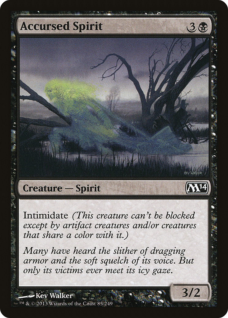 Accursed Spirit (M14-083) - Magic 2014 Foil