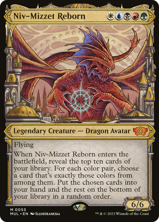 Niv-Mizzet Reborn (MUL-053) - Multiverse Legends: (Showcase)