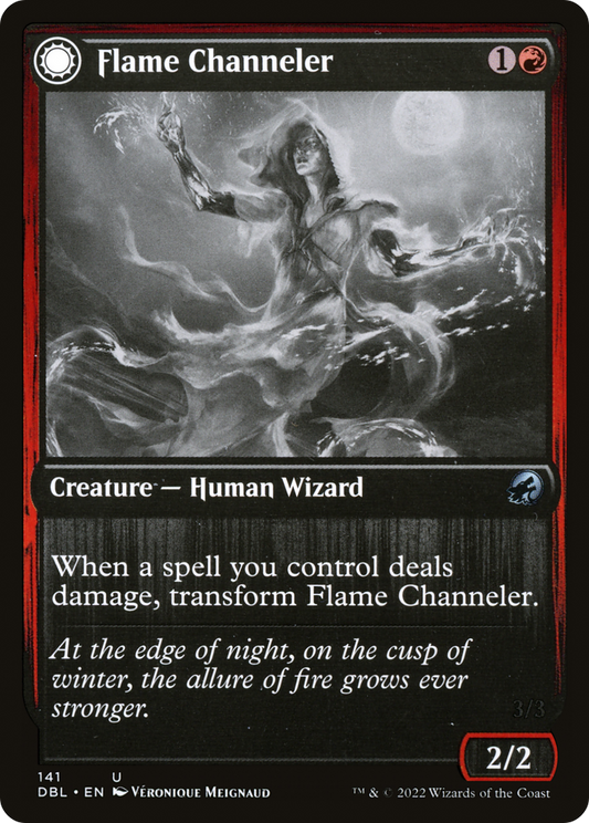 Flame Channeler // Embodiment of Flame (DBL-141) - Innistrad: Double Feature: (Double Faced Transform)