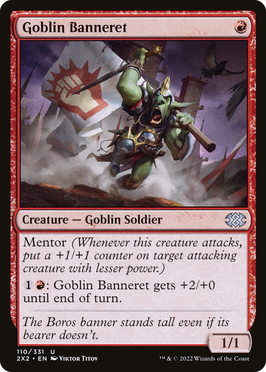 Goblin Banneret (2X2-110) - Double Masters 2022 Foil
