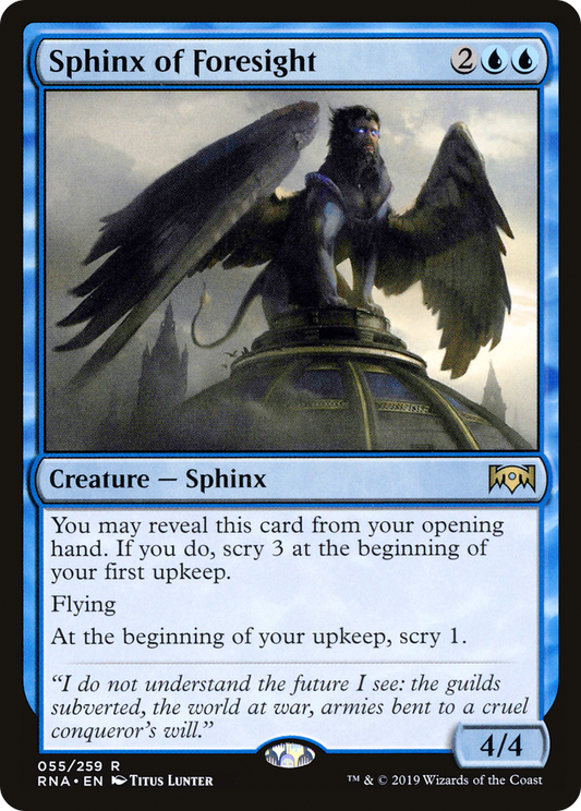 Sphinx of Foresight (RNA-055) - Ravnica Allegiance