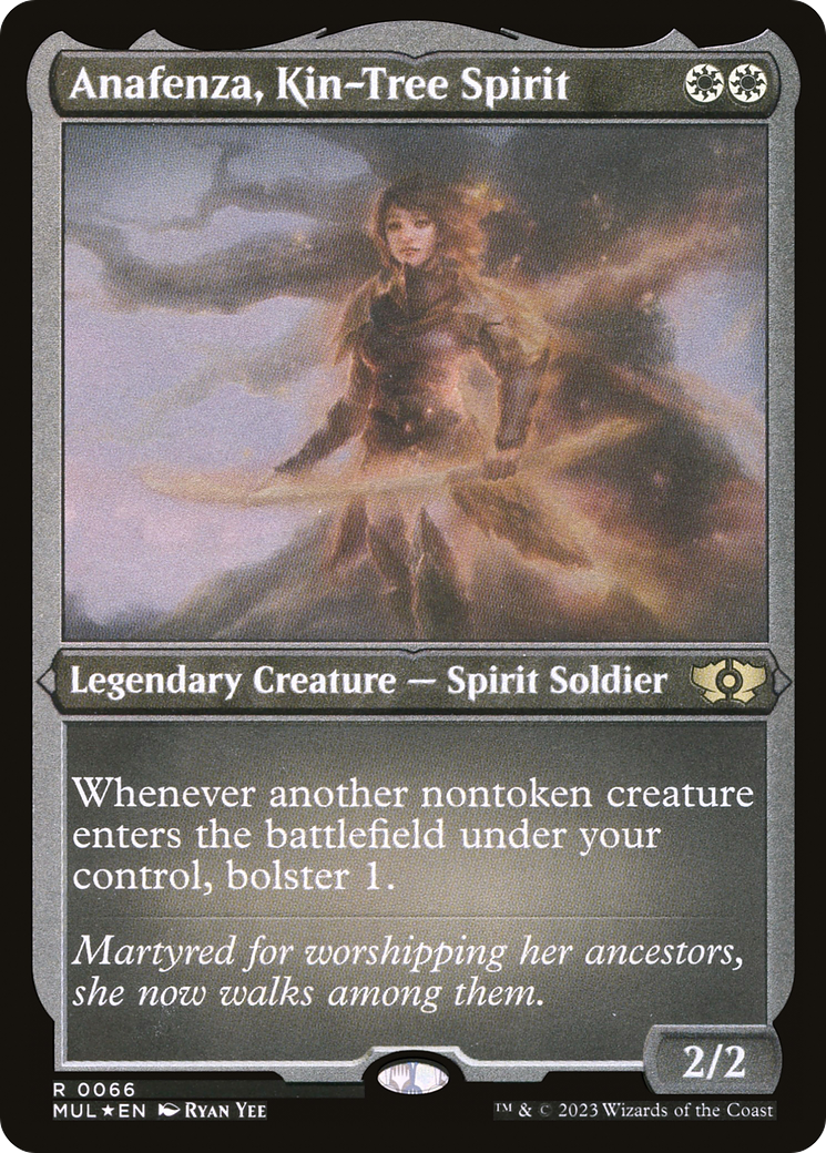 Anafenza, Kin-Tree Spirit (MUL-066) - Multiverse Legends Etched Foil