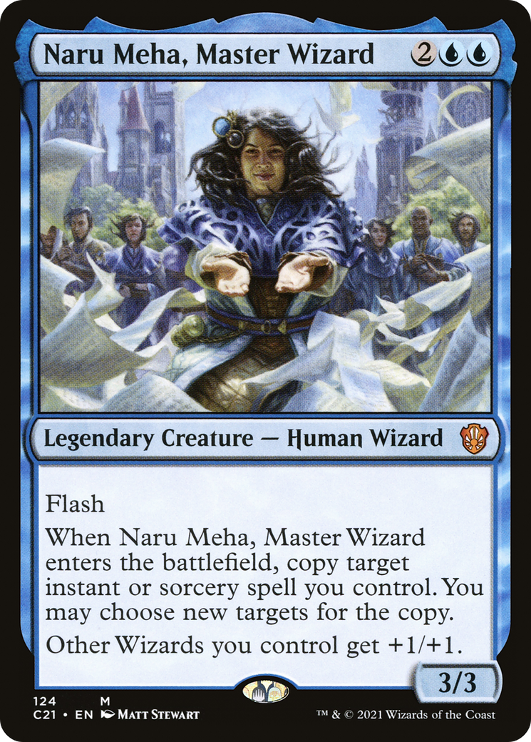 Naru Meha, Master Wizard (C21-124) - Commander 2021