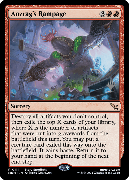 Anzrag's Rampage (PPMKM-111) - Murders at Karlov Manor Promos (Promo Pack)